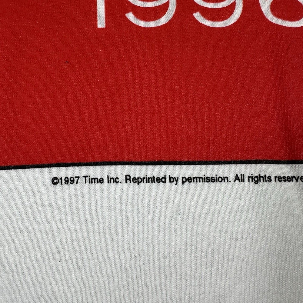 Vintage Detroit Red Wings 1997 Stanley Cup Champs T-Shirt Mens XL White NHL - Picture 5 of 10